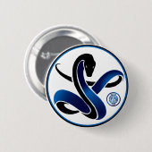 Biscione Nerazzurro Inter (slangen) Ronde Button 5,7 Cm (Voorkant /achterkant)