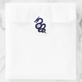 Biscione Nerazzurro Inter (Visconti crest) Ronde Sticker (Tas)