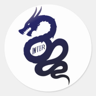 Biscione Nerazzurro Inter (Visconti crest) Ronde Sticker