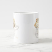 BISCOTTI Grote Witte Mok + Initiaal (Voorkant)
