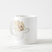 BISCOTTI Mug Blanc + Initiale (Devant gauche)