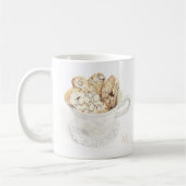 BISCOTTI Mug Blanc + Initiale (Gauche)