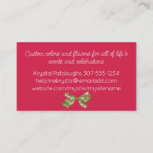 biscuit bouquet de cupcake carte de visite (Dos)