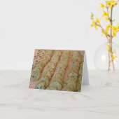 Biscuit faisant la carte vierge de note (Fleur jaune)
