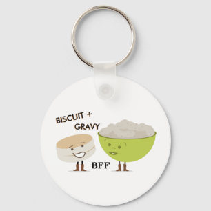 Biscuit & Gravy Best Friends Funny Sleutelhanger