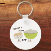 Biscuit & Gravy Best Friends Funny Sleutelhanger (Voorkant)