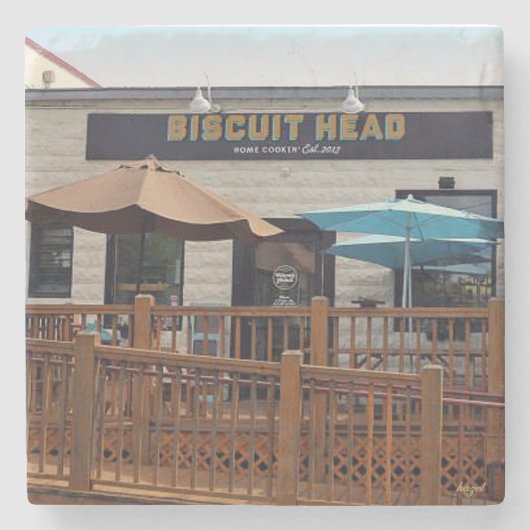 Biscuit Head, Asheville, Biskaje Stenen Onderzetter (Voorkant)