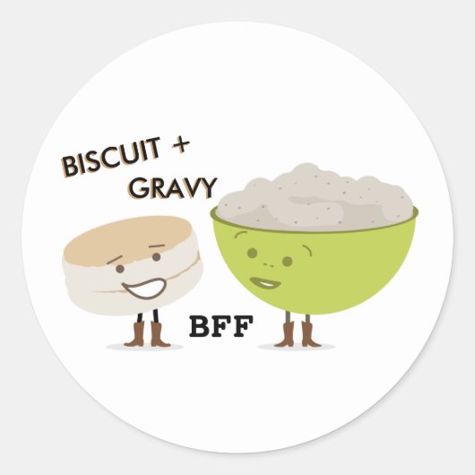 Biscuit & jus Beste Vrienden Sticker (Voorkant)