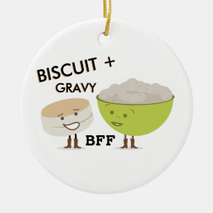 Biscuit + Ornement drôle de meilleurs amis de