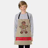 biscuit pain d'épices - tablier Joyeux Fêtes (Porté)