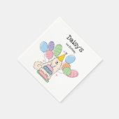 Biscuit Samoyed Hond Verjaardagsfeestje Papieren s Servet (Hoek)