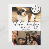 Biscuit - welkom briefkaart (Voorkant / Achterkant)