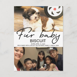 Biscuit - welkom briefkaart