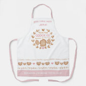 Biscuite Cuisine Rose Tablier de Noël (Recto)