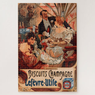 Biscuits Champagne-Lefèvre-Utile – Alphonse Mucha Legpuzzel