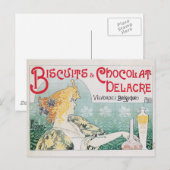 Biscuits Chocolate Food and Art Briefkaart (Voorkant / Achterkant)
