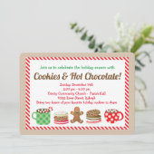 Biscuits de Noël et invitation de chocolat chaud (Debout devant)