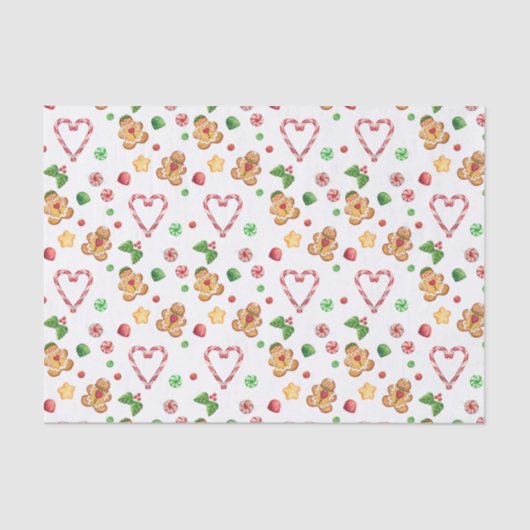 Biscuits de pain d'épice et papier de soie de soie (Recto)