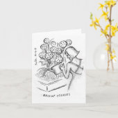 Biscuits de Raisin - carte de note (Fleur jaune)