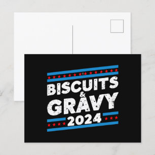 Biscuits en jus 2024 presidentsverkiezingen briefkaart