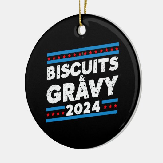 Biscuits en jus 2024 presidentsverkiezingen keramisch ornament (Links)