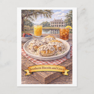 Biscuits en jus (Amerikaanse Voedsel Serie) Briefkaart