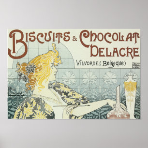 Biscuits et affiche de Chocolat