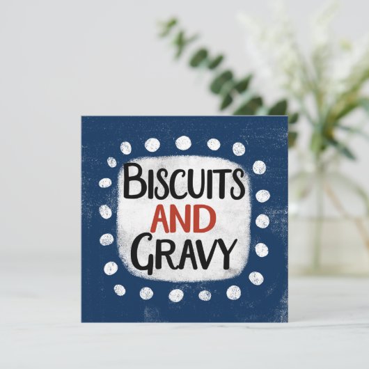 Biscuits Et Carte De Voeux Gravés (Debout devant)