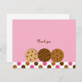 Biscuits et cartes de note de Merci de lait (Devant / Derrière)