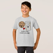 Biscuits et T-shirt personnalisés de lait (Devant entier)