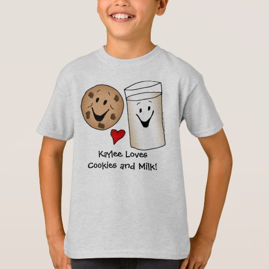 Biscuits et T-shirt personnalisés de lait (Devant)