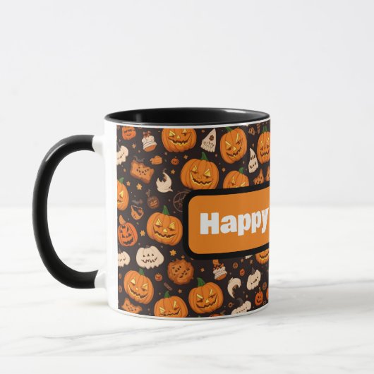 Biscuits fins d'Halloween Gingerbread Café Mug (Gauche)