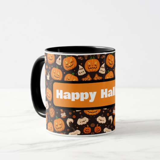 Biscuits fins d'Halloween Gingerbread Café Mug (Devant gauche)