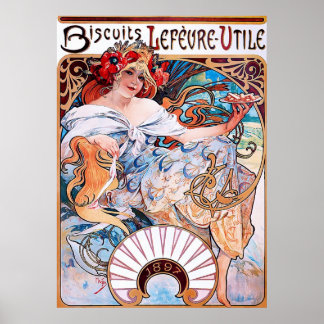 Biscuits Lefèvre-Utile ~ Adverteren Poster