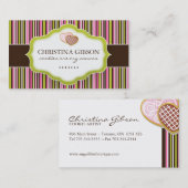 Biscuits lunatiques et cartes de visite de (Devant / Derrière)