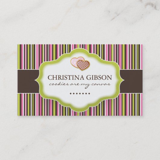 Biscuits lunatiques et cartes de visite de (Devant)