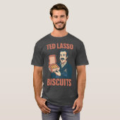 Biscuits met de baas Ted Lasso Geïnspireerd Design T-shirt (Voorkant volledig)