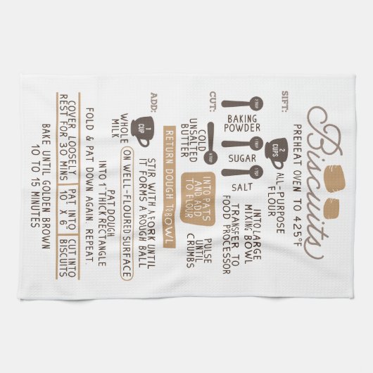 Biscuits Scone Recette Thé Cuisine Serviette (Horizontal)