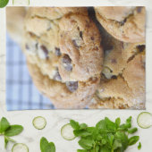 Biscuits sur les serviettes de cuisine de (Plié)