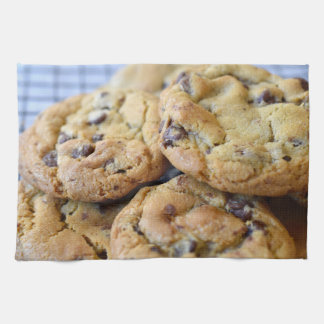Biscuits sur les serviettes de cuisine de
