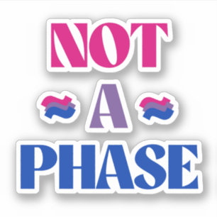 Biseksualiteit is geen fase sticker