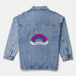 Biseksualiteit regenboog trots denim jacket
