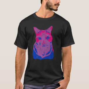 Biseksualiteit Vlag Kat Queer Lgbtq Bi Pride Maand T-shirt