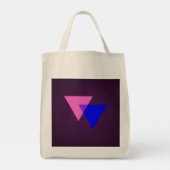 Biseksualiteitssymbool Tote Bag (Achterkant)