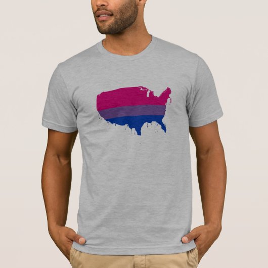 Biseksueel Amerika T-shirt (Voorkant)