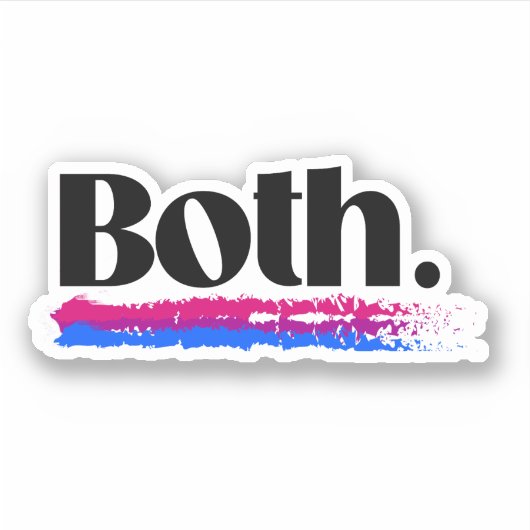Biseksueel Beide Sticker (Voorkant)
