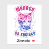 Biseksueel dreiging Kat Sticker (Vel)