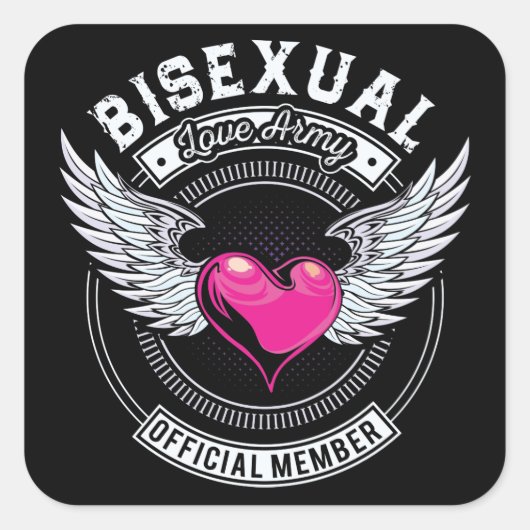 Biseksueel Liefde Leger Stickers (Voorkant)