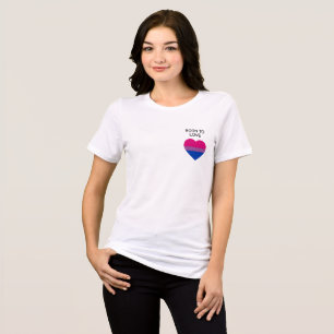 Biseksueel Pride Hart T-shirt
