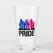 Biseksueel Samen Pride Glas (Voorkant)